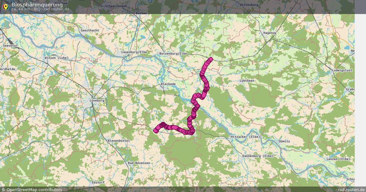 Biosphärenquerung (BIQ) – Fernradroute auf Rad-Routen.de