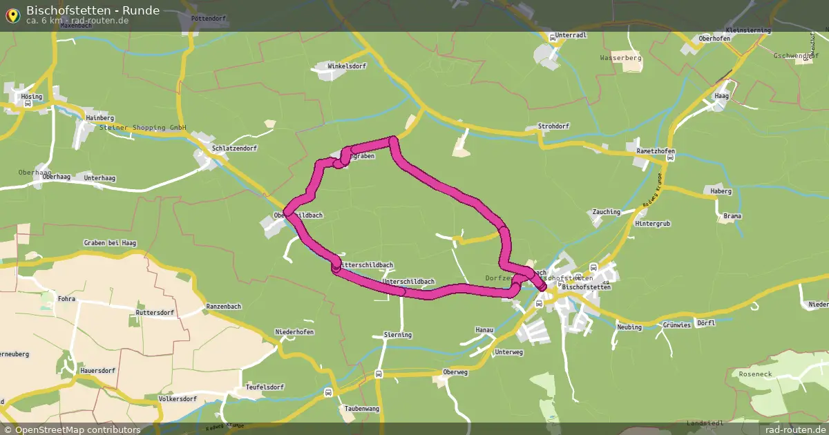Bischofstetten - Runde – Fernradroute auf Rad-Routen.de