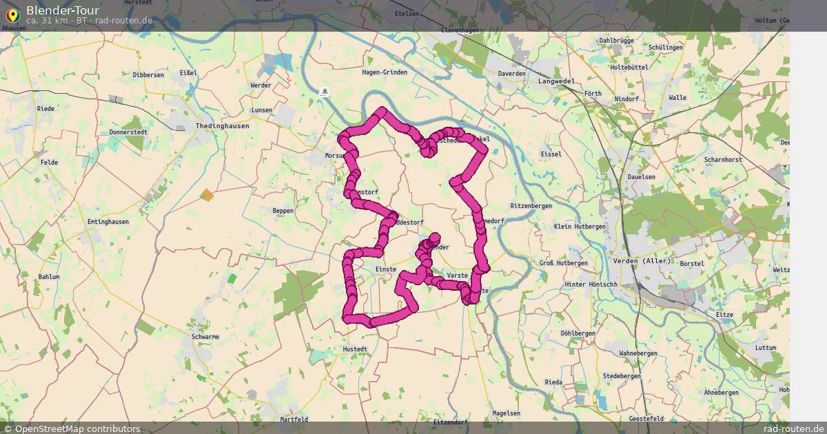Blender-Tour (BT) – Fernradroute auf Rad-Routen.de