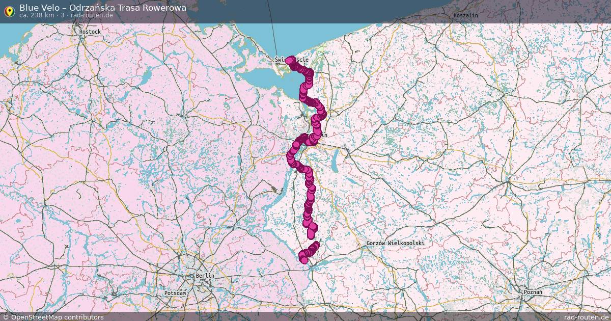 Blue Velo – Odrzańska Trasa Rowerowa (3) – Fernradroute auf Rad-Routen.de