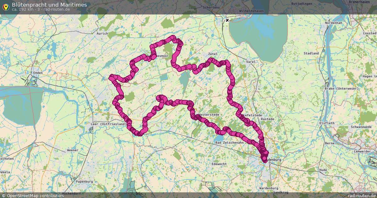 Blütenpracht und Maritimes (3) – Fernradroute auf Rad-Routen.de