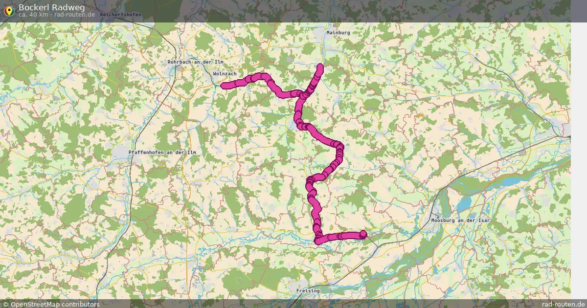 Bockerl Radweg – Fernradroute auf Rad-Routen.de