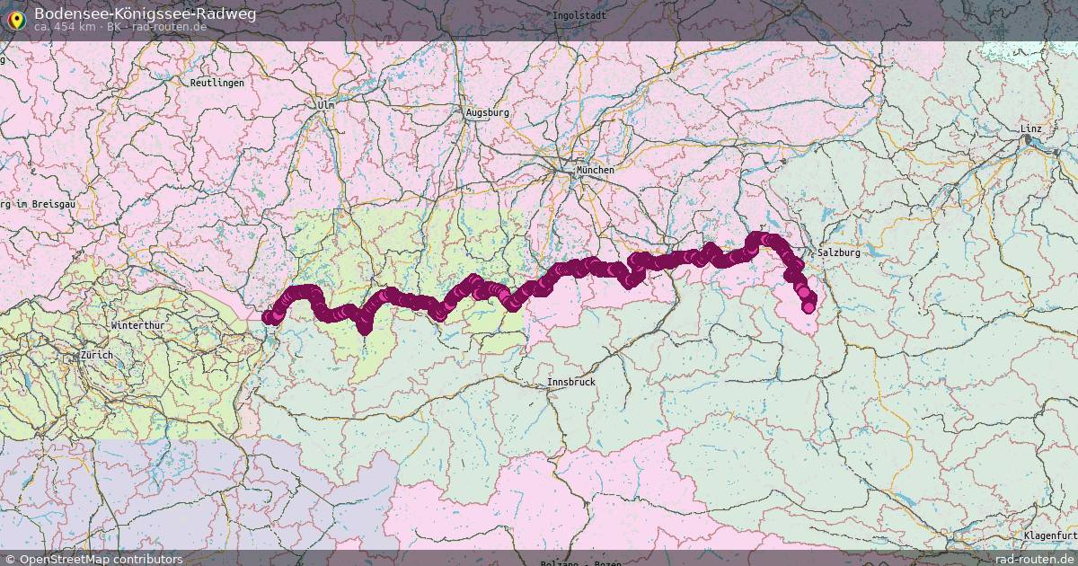Bodensee-Königssee-Radweg (BK) – Fernradroute auf Rad-Routen.de