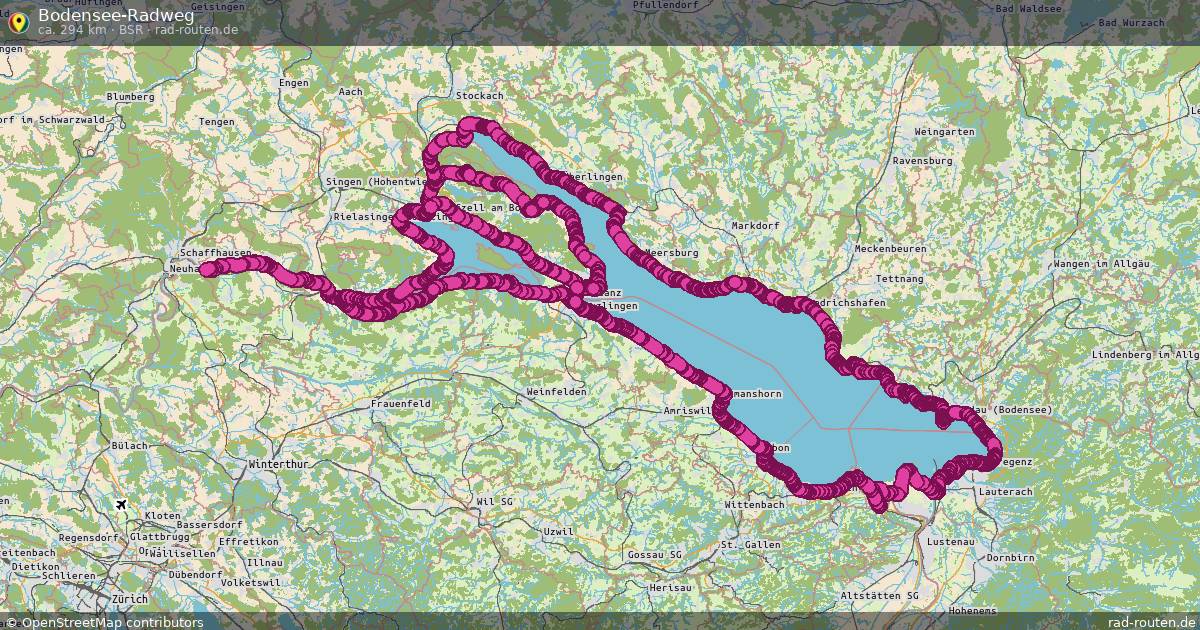 Bodensee-Radweg (BSR) – Fernradroute auf Rad-Routen.de