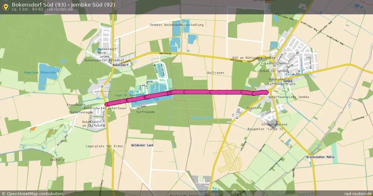 Bokensdorf Süd (93) - Jembke Süd (92) (93-92) – Fernradroute auf Rad-Routen.de