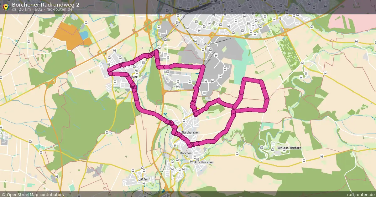 Borchener Radrundweg 2 (Bo2) – Fernradroute auf Rad-Routen.de