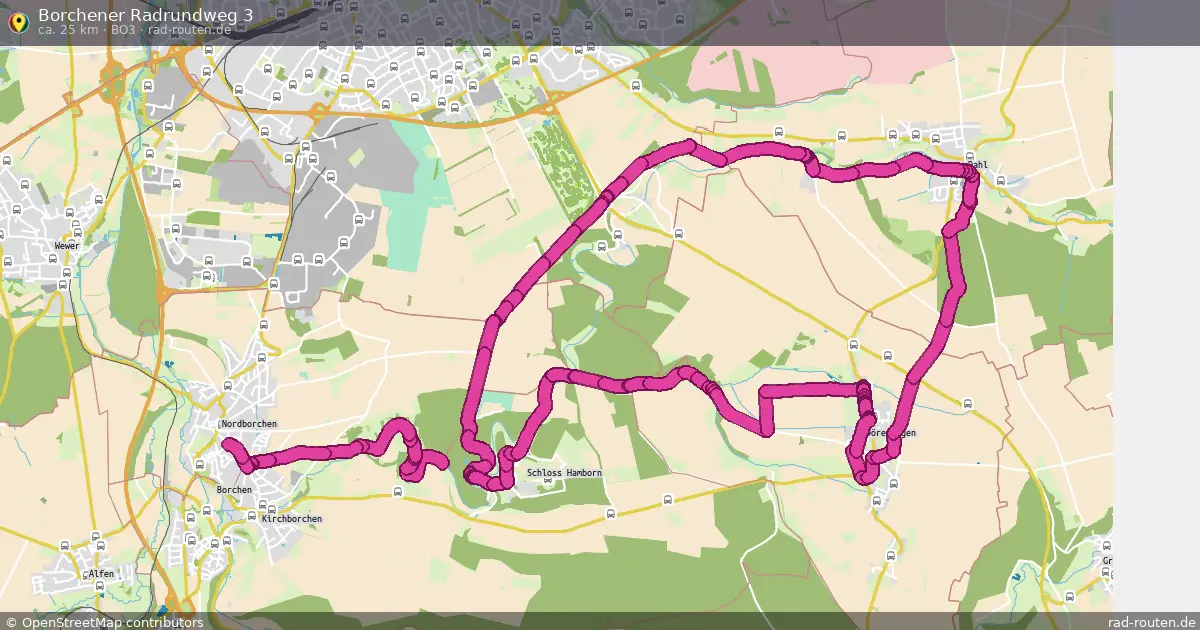Borchener Radrundweg 3 (Bo3) – Fernradroute auf Rad-Routen.de