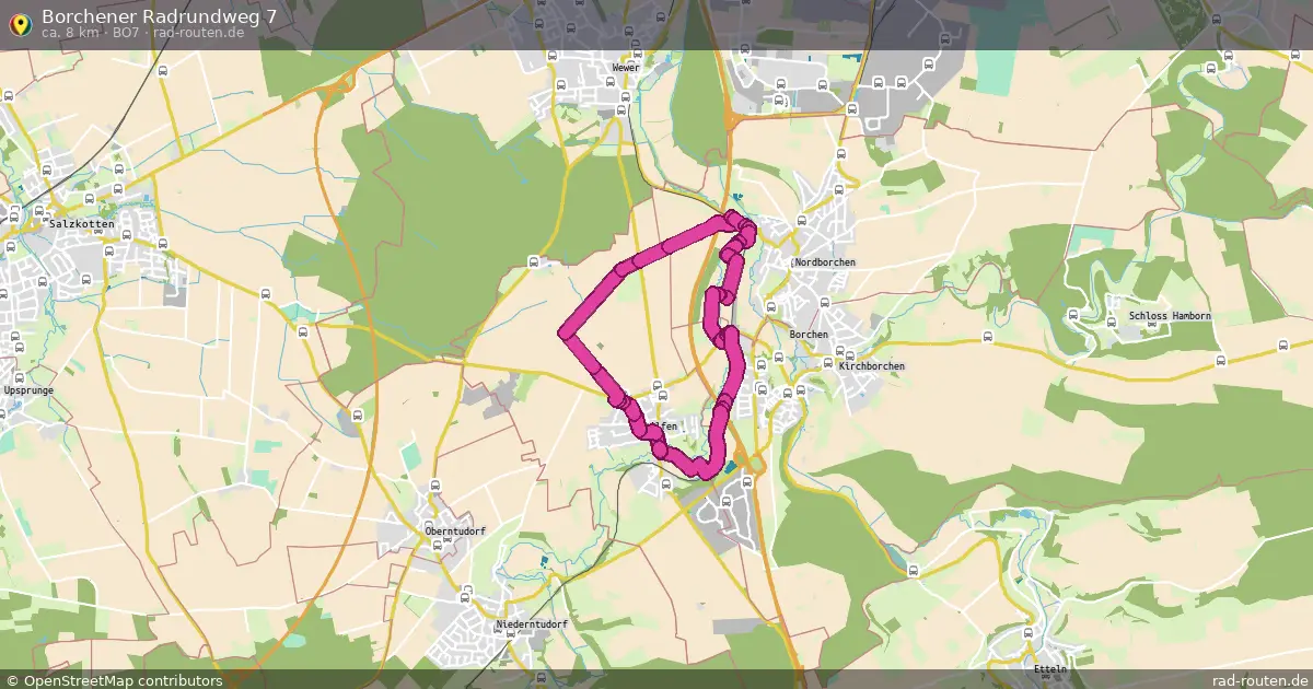 Borchener Radrundweg 7 (Bo7) – Fernradroute auf Rad-Routen.de