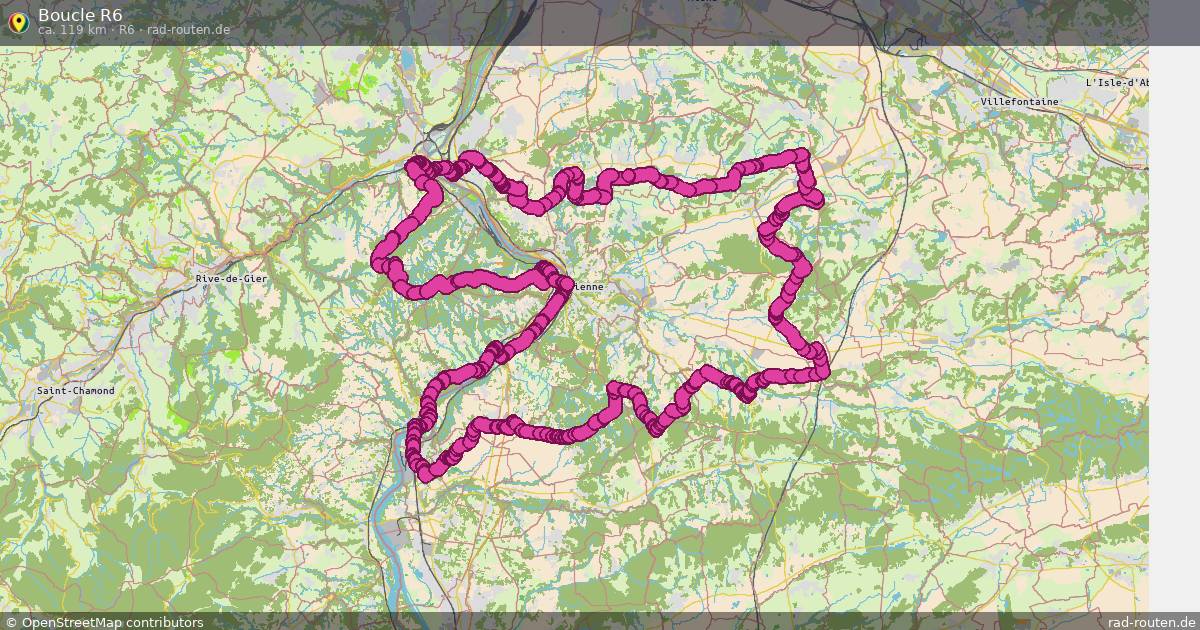 Boucle R6 (R6) – Fernradroute auf Rad-Routen.de