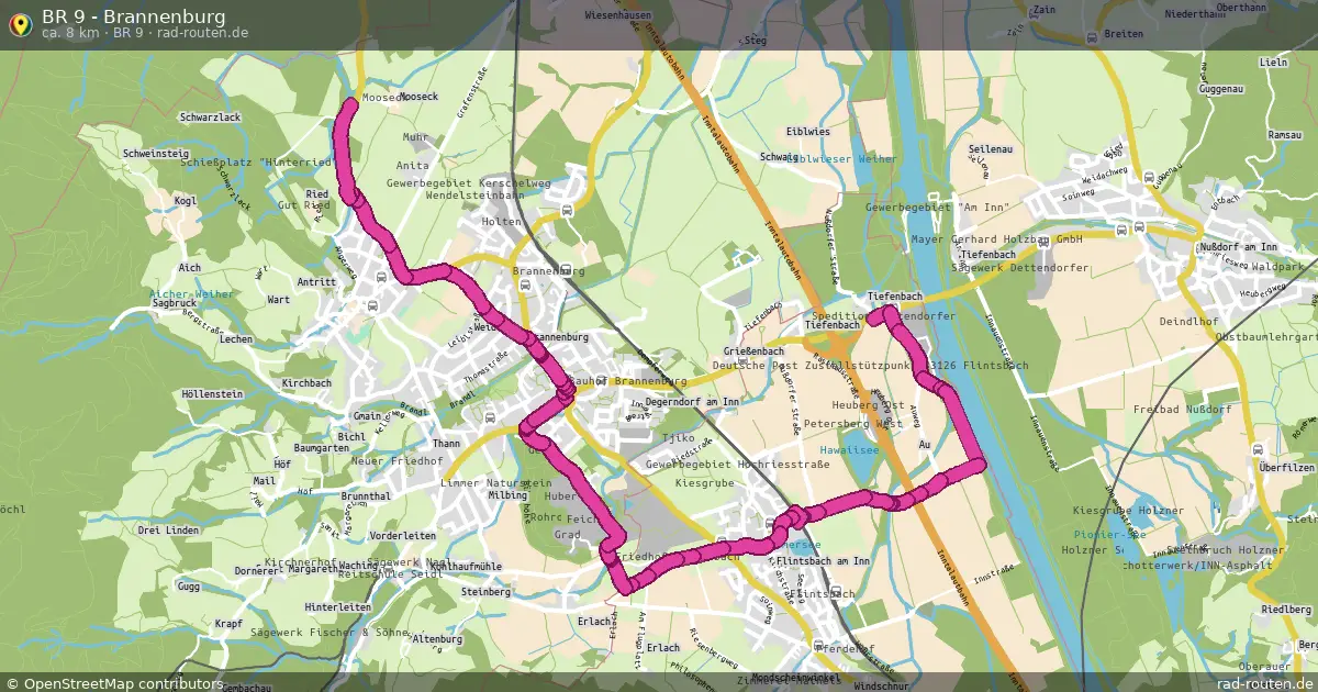 BR 9 - Brannenburg (BR 9) – Fernradroute auf Rad-Routen.de
