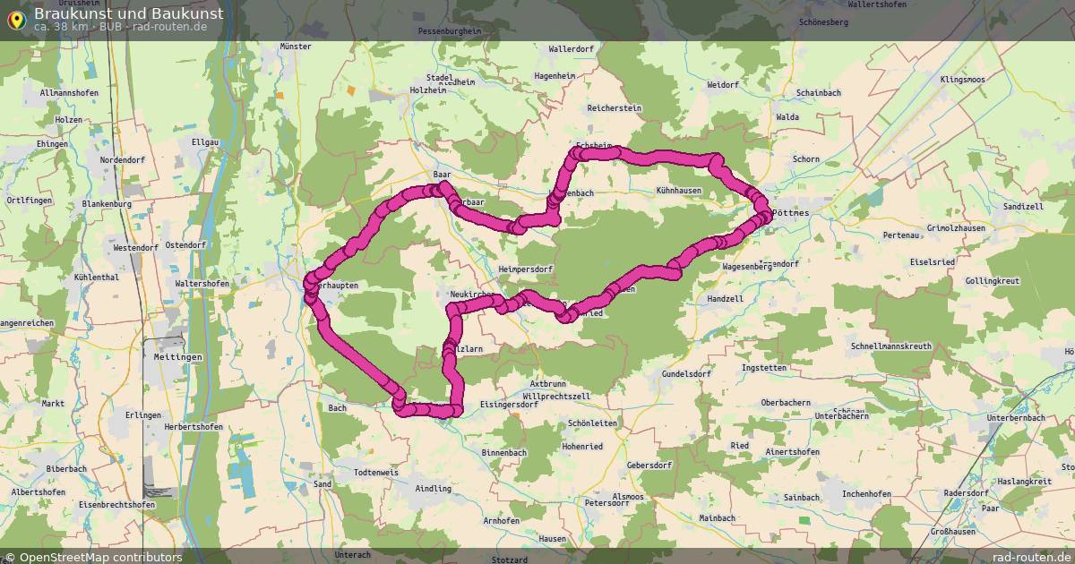 Braukunst und Baukunst (BuB) – Fernradroute auf Rad-Routen.de