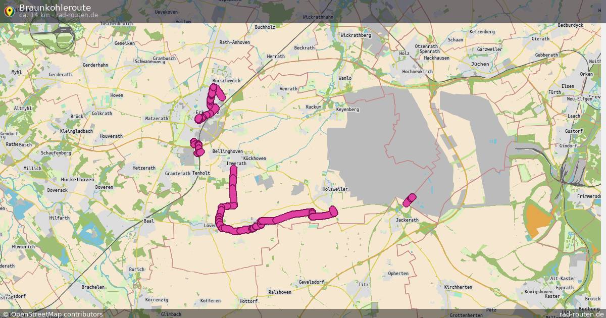 Braunkohleroute – Fernradroute auf Rad-Routen.de