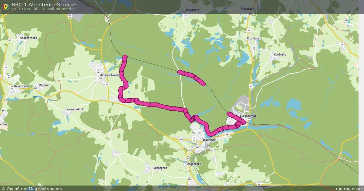 BRC 1 Abenteuer-Strecke (BRC 1) – Fernradroute auf Rad-Routen.de