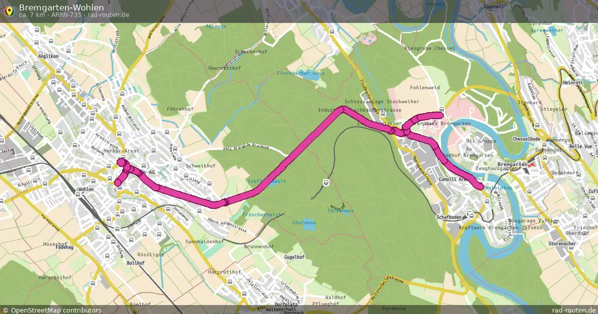 Bremgarten-Wohlen (ARRN-735) – Fernradroute auf Rad-Routen.de