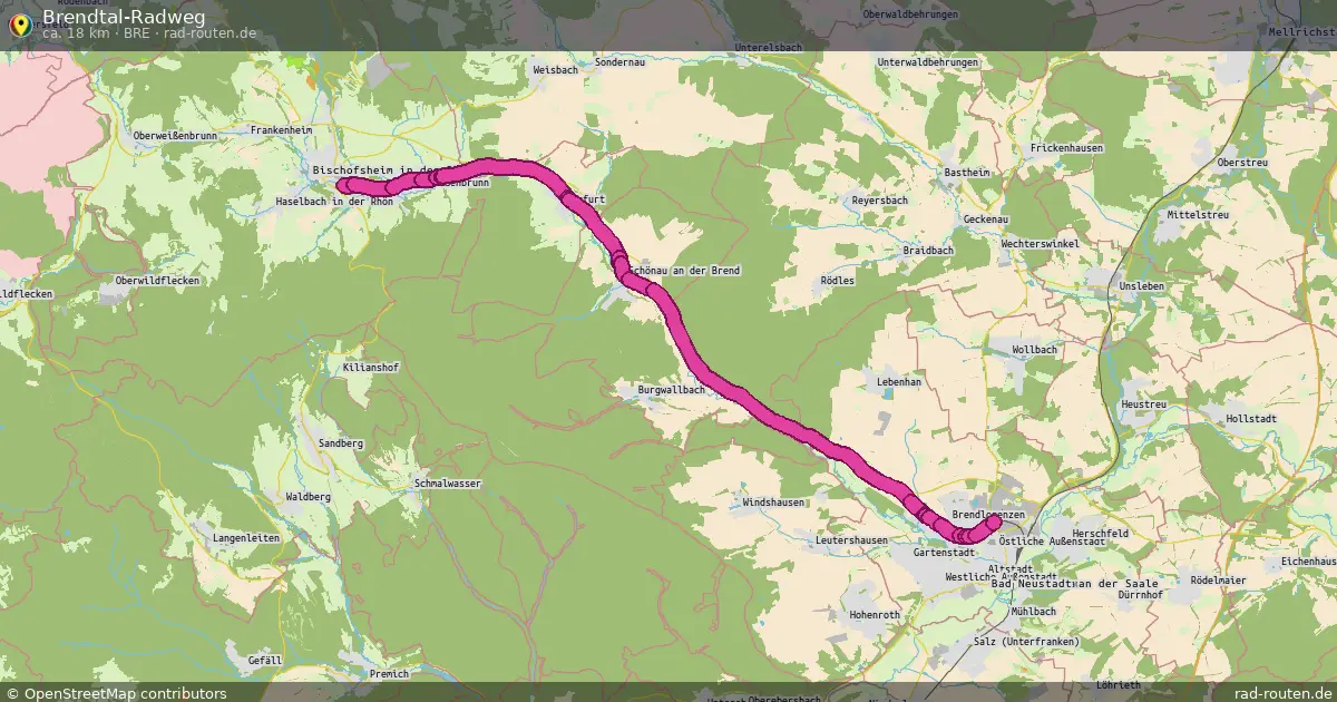 Brendtal-Radweg (Bre) – Fernradroute auf Rad-Routen.de