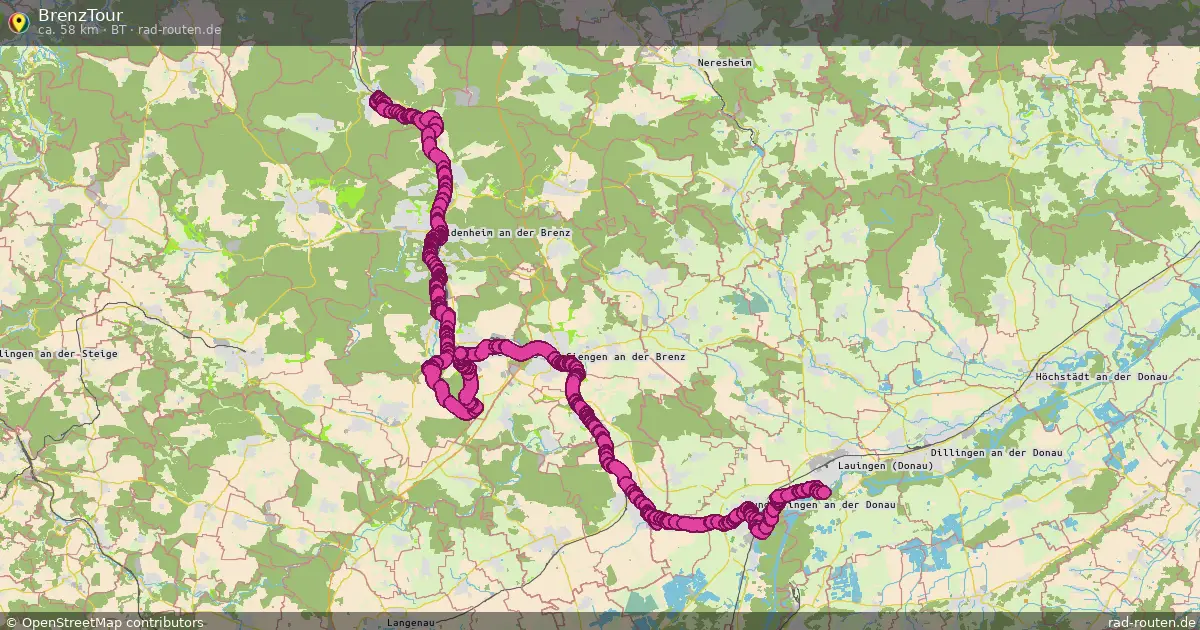 BrenzTour (BT) – Fernradroute auf Rad-Routen.de