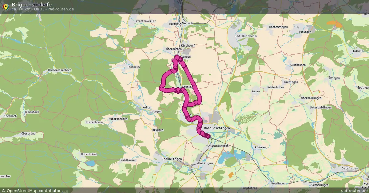 Brigachschleife (QRD3) – Fernradroute auf Rad-Routen.de