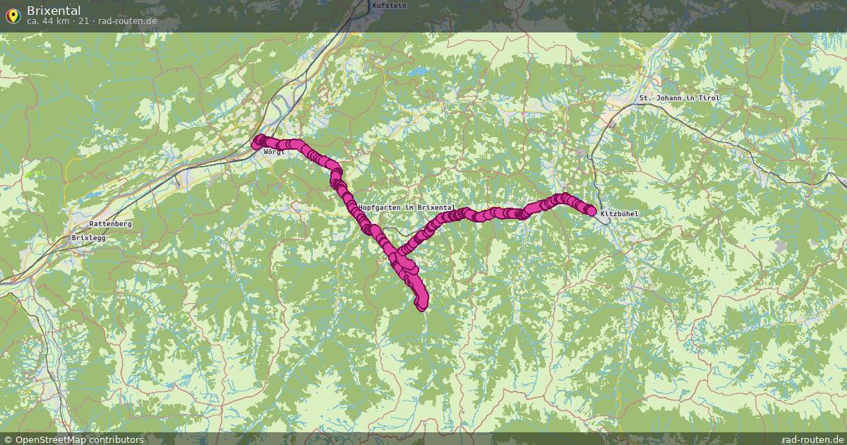 Brixental (21) – Fernradroute auf Rad-Routen.de
