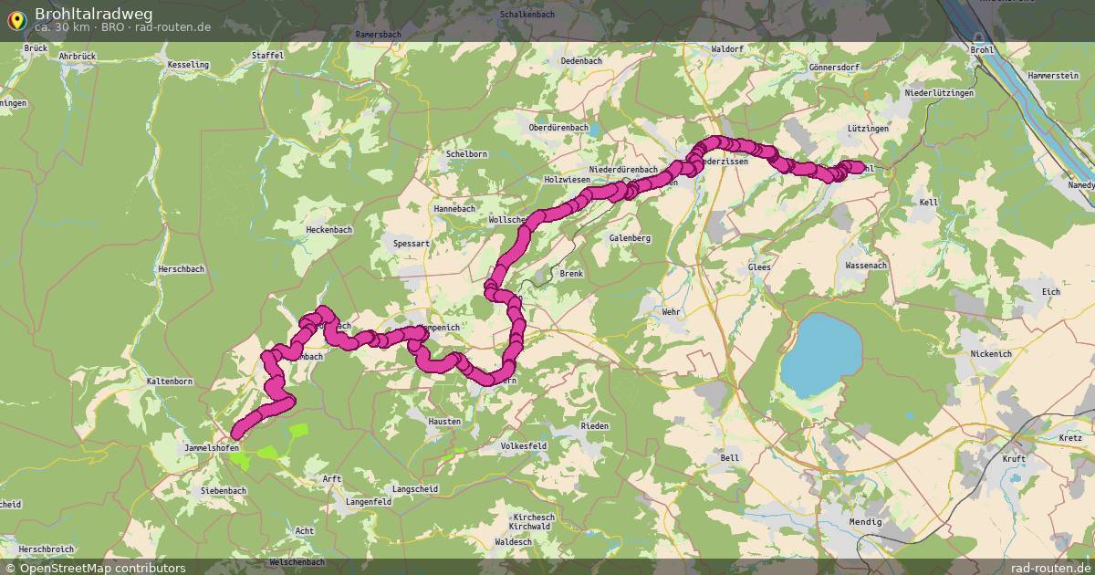 Brohltalradweg (Bro) – Fernradroute auf Rad-Routen.de