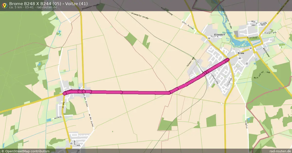 Brome B248 X B244 (05) - Voitze (41) (05-41) – Fernradroute auf Rad-Routen.de