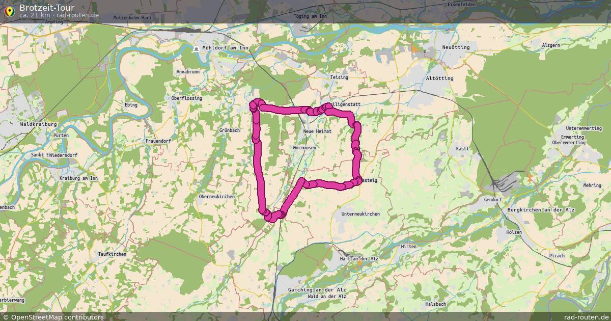 Brotzeit-Tour – Fernradroute auf Rad-Routen.de
