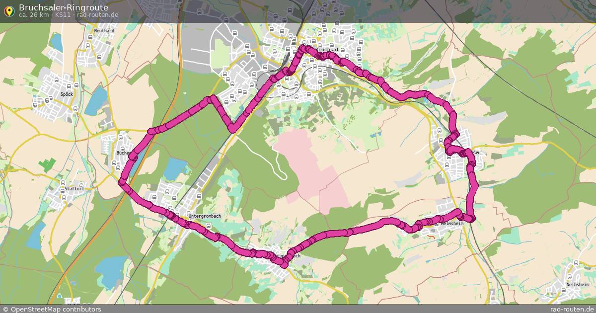 Bruchsaler-Ringroute (KS11) – Fernradroute auf Rad-Routen.de