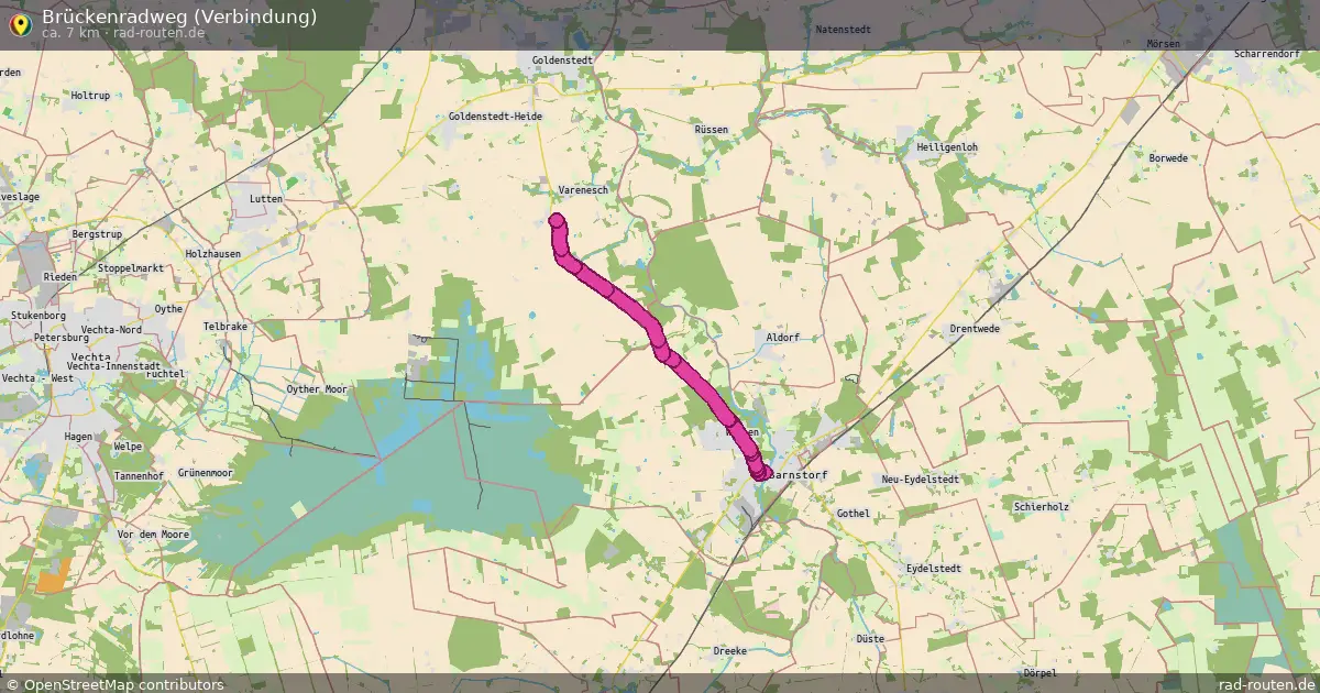 Brückenradweg (Verbindung) – Fernradroute auf Rad-Routen.de