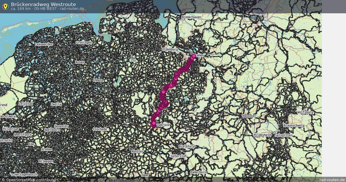 Brückenradweg Westroute