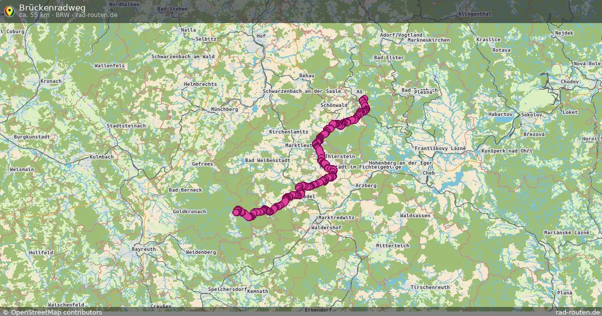 Brückenradweg (BRW) – Fernradroute auf Rad-Routen.de