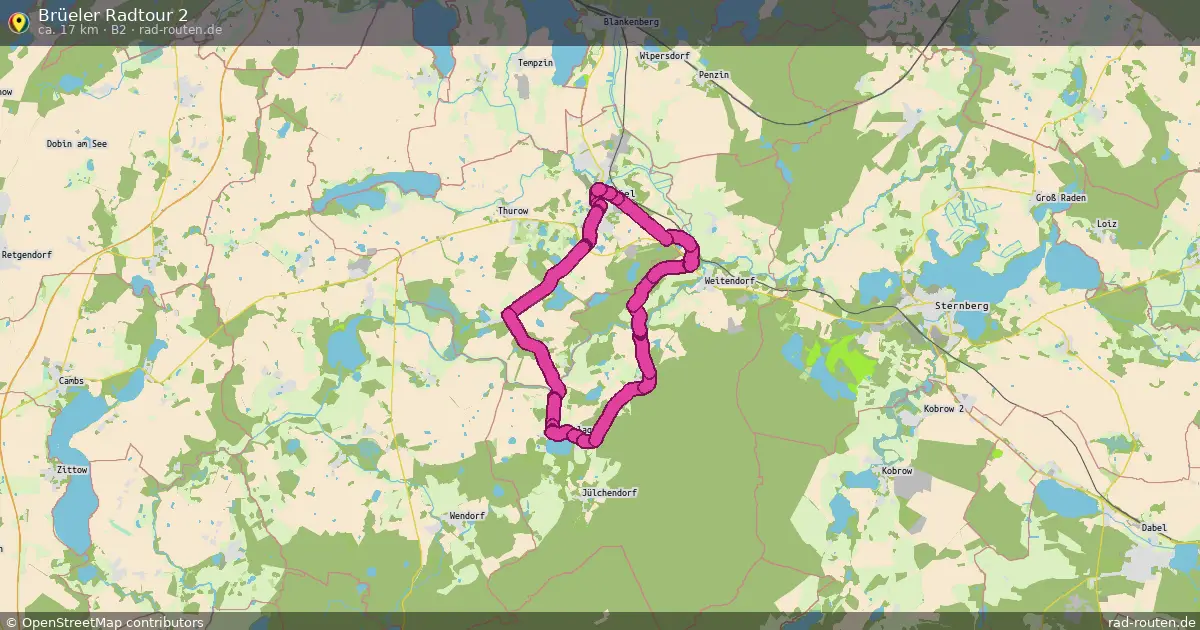 Brüeler Radtour 2 (B2) – Fernradroute auf Rad-Routen.de