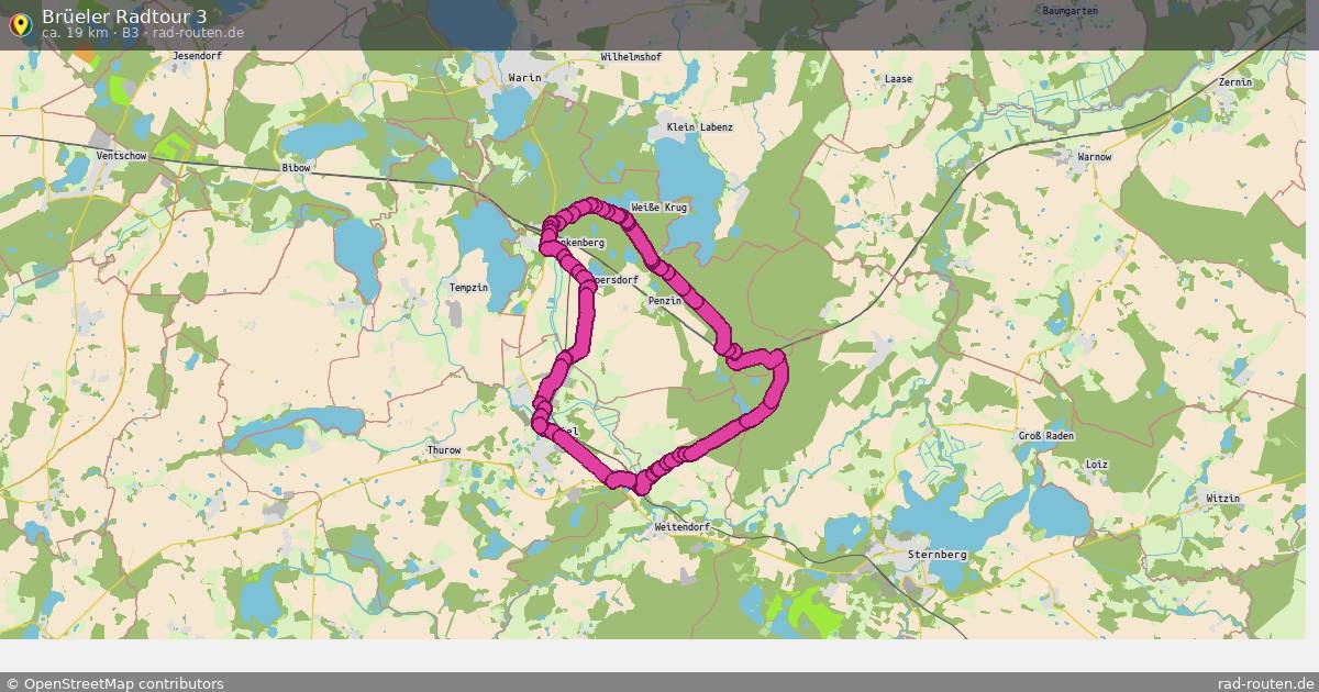 Brüeler Radtour 3 (B3) – Fernradroute auf Rad-Routen.de