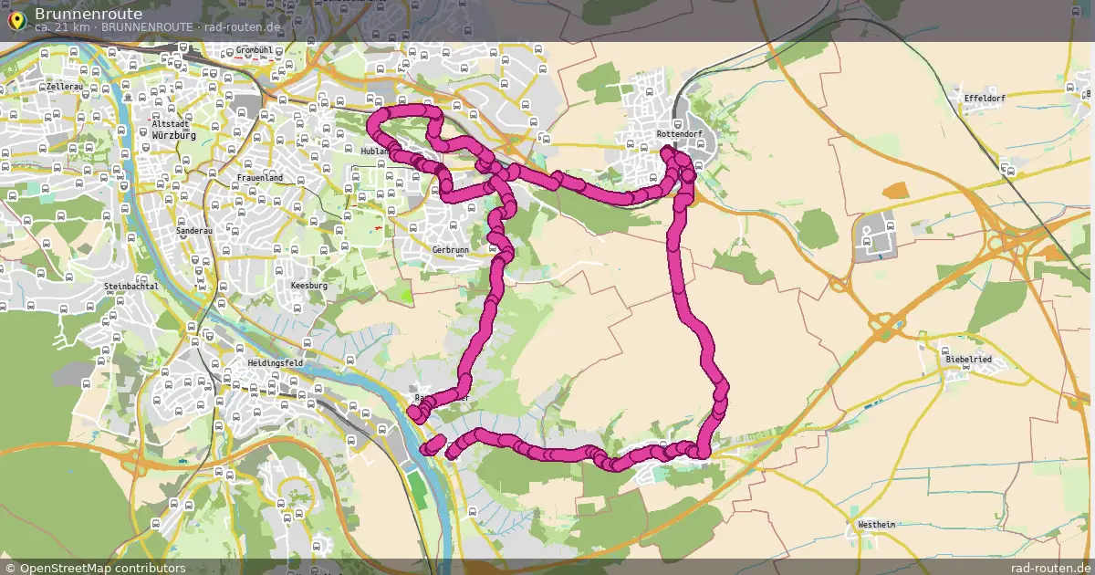 Brunnenroute (Brunnenroute) – Fernradroute auf Rad-Routen.de