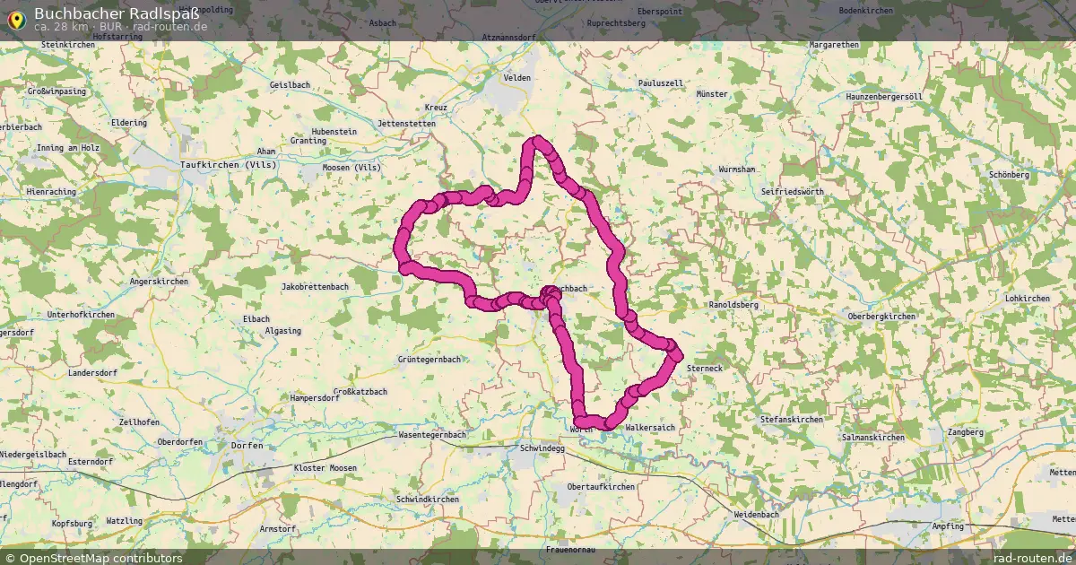 Buchbacher Radlspaß (BuR) – Fernradroute auf Rad-Routen.de