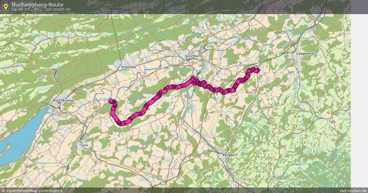 Bucheggberg-Route (801) – Fernradroute auf Rad-Routen.de