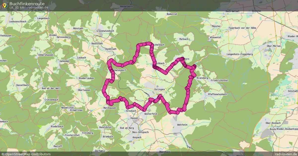 Buchfinkenroute – Fernradroute auf Rad-Routen.de