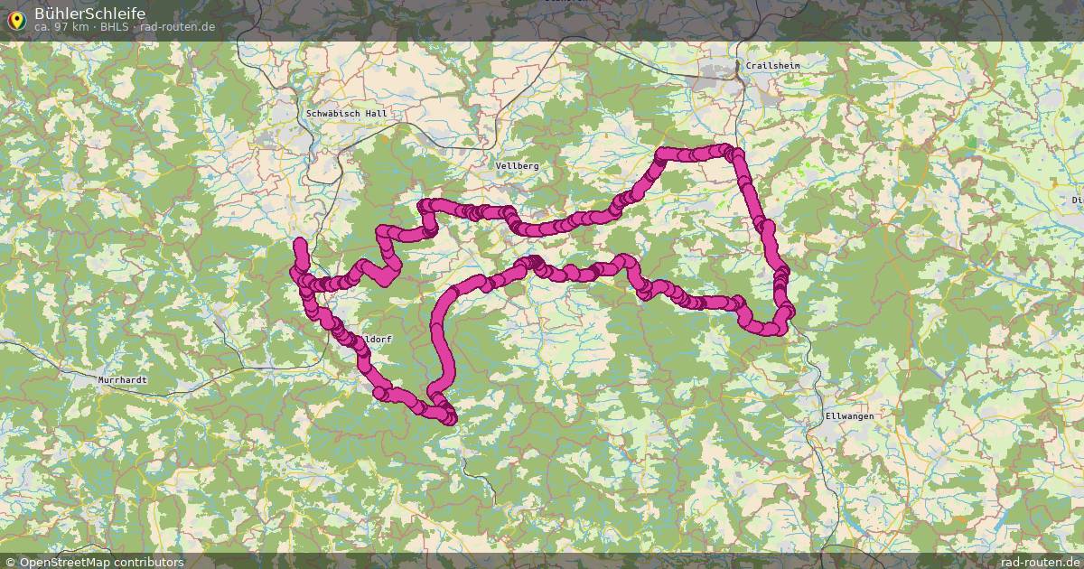 BühlerSchleife (BhlS) – Fernradroute auf Rad-Routen.de