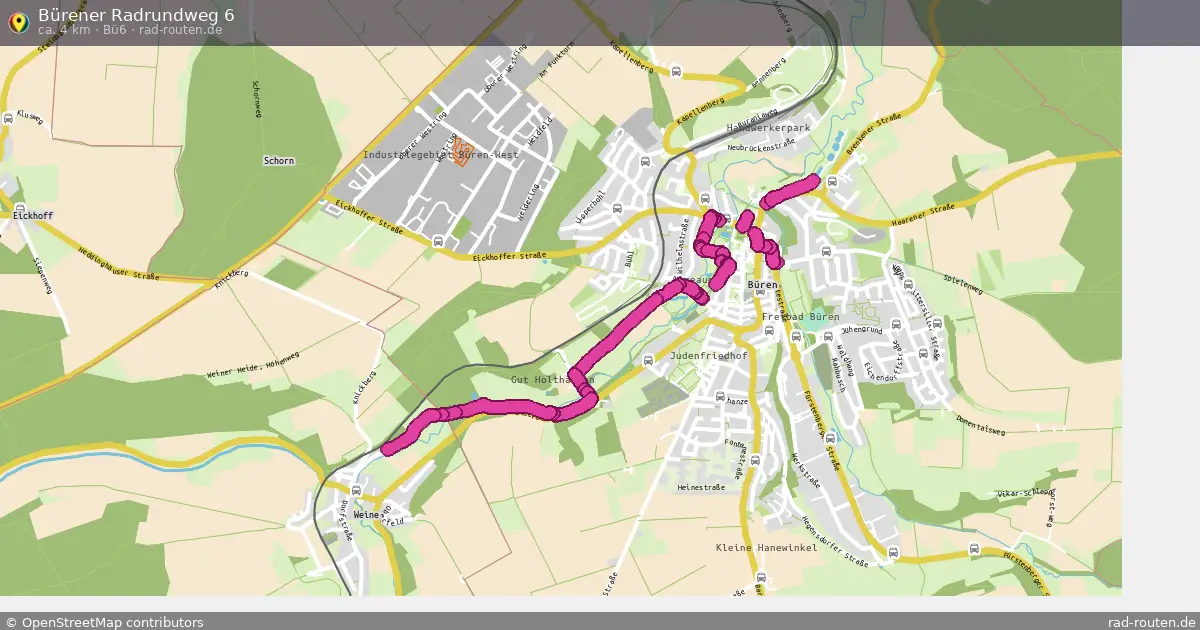 Bürener Radrundweg 6 (Bü6) – Fernradroute auf Rad-Routen.de