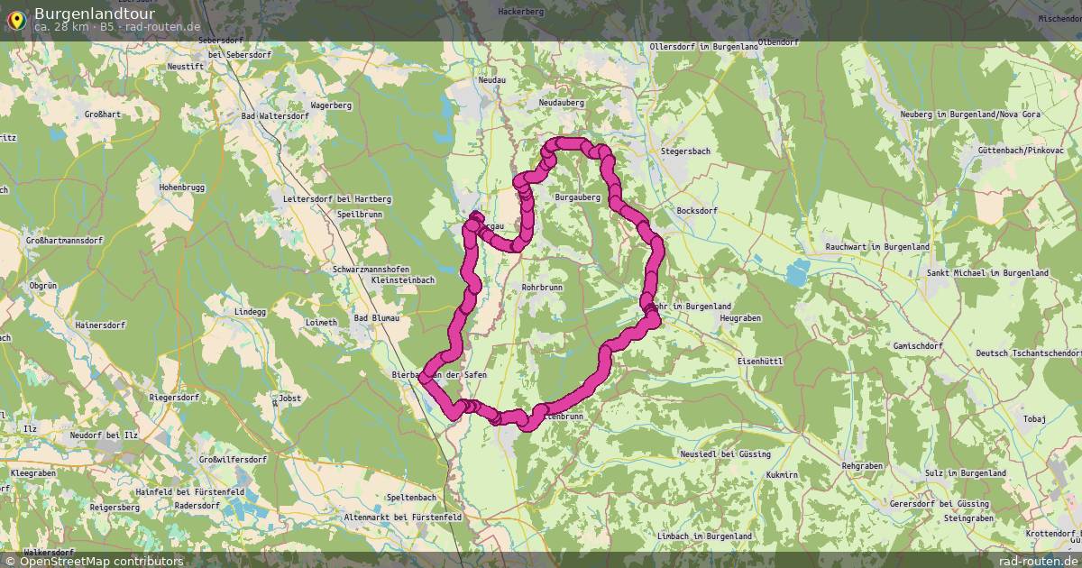 Burgenlandtour (B5) – Fernradroute auf Rad-Routen.de