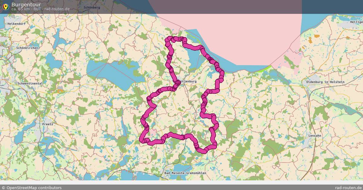 Burgentour (BUT) – Fernradroute auf Rad-Routen.de