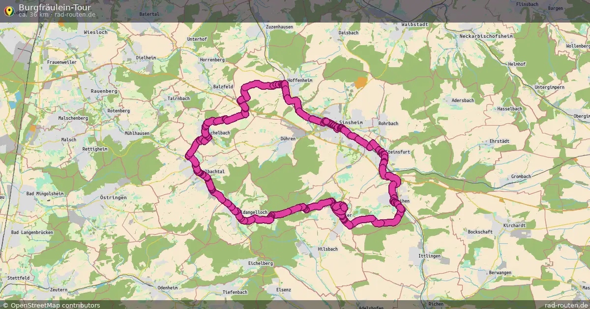 Burgfräulein-Tour – Fernradroute auf Rad-Routen.de