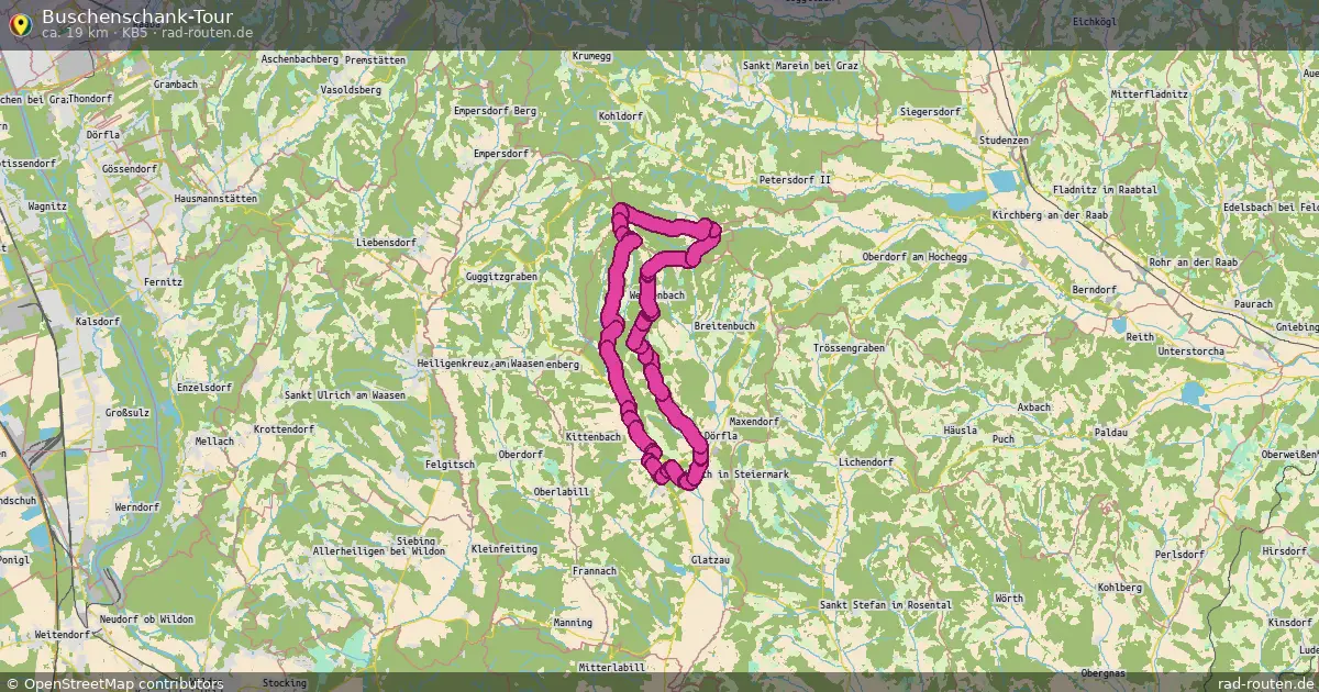 Buschenschank-Tour (KB5) – Fernradroute auf Rad-Routen.de