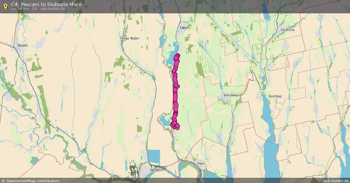 C4: Pascani to Slobozia Mare (C4) – Fernradroute auf Rad-Routen.de