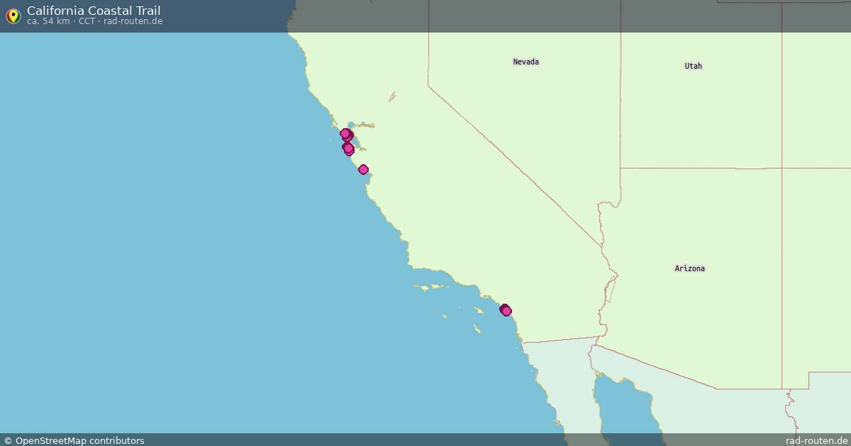 California Coastal Trail (CCT) – Fernradroute auf Rad-Routen.de