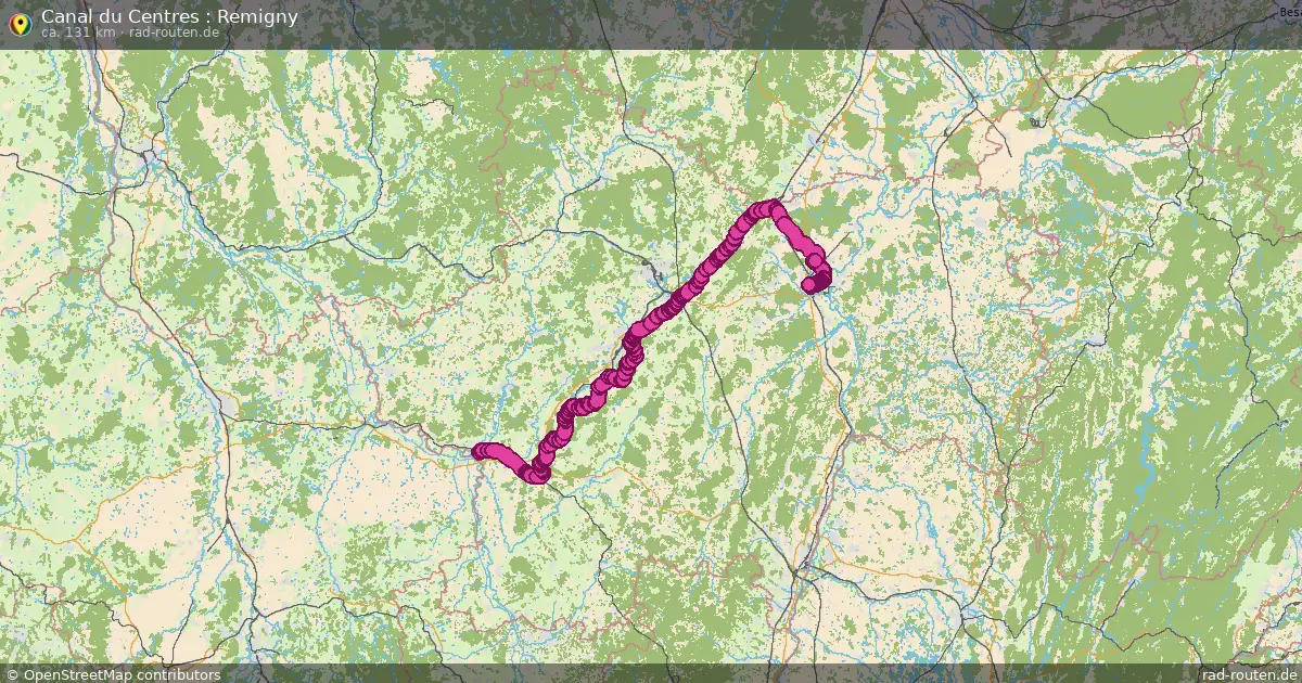 Canal du Centres : Remigny – Fernradroute auf Rad-Routen.de