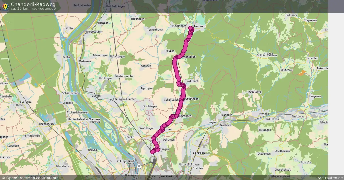 Chanderli-Radweg – Fernradroute auf Rad-Routen.de