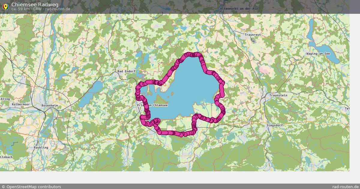 Chiemsee Radweg (CRW) – Fernradroute auf Rad-Routen.de