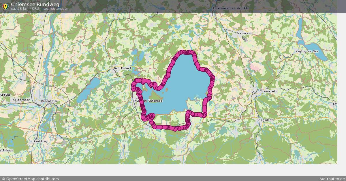 Chiemsee Rundweg (CRU) – Fernradroute auf Rad-Routen.de