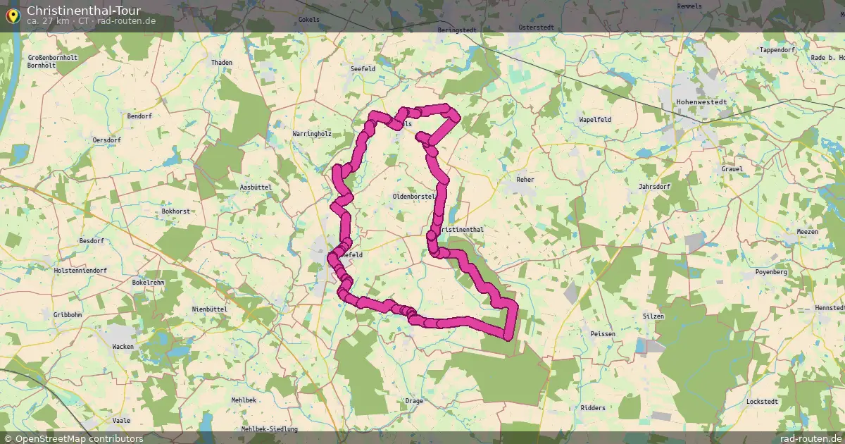 Christinenthal-Tour (CT) – Fernradroute auf Rad-Routen.de