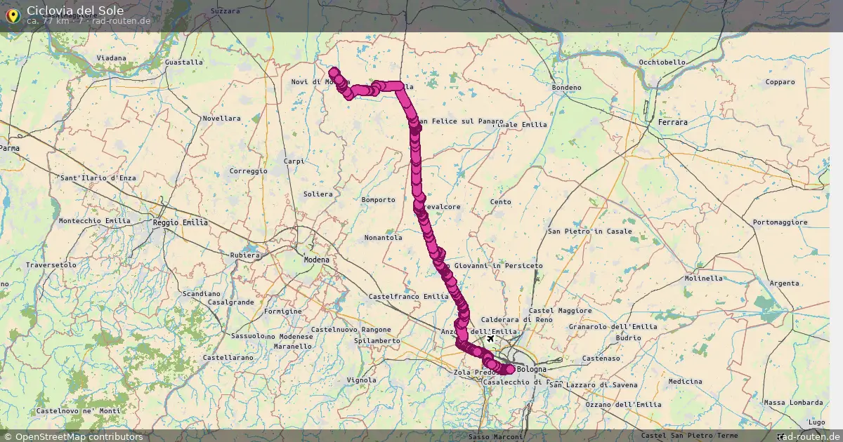 Ciclovia del Sole (7) – Fernradroute auf Rad-Routen.de