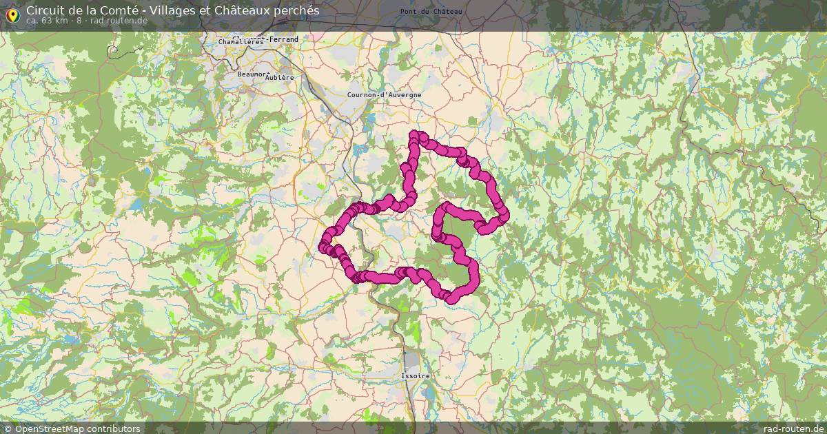 Circuit de la Comté - Villages et Châteaux perchés (8) – Fernradroute auf Rad-Routen.de
